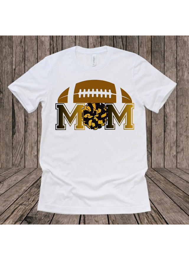 Football And Cheer Mom Tee