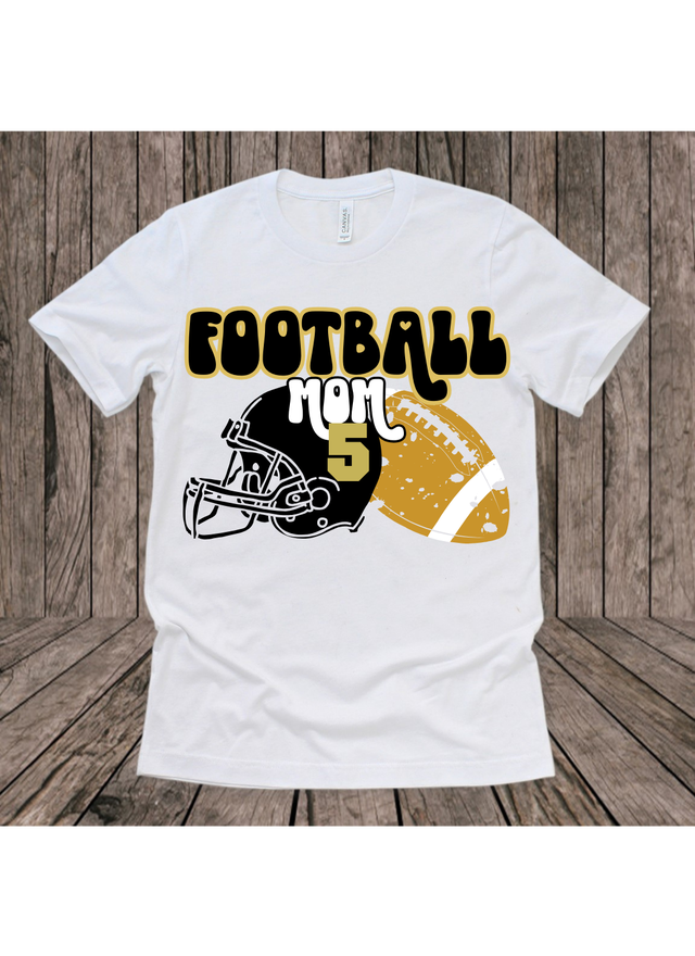 Groovy Football Mom Tee